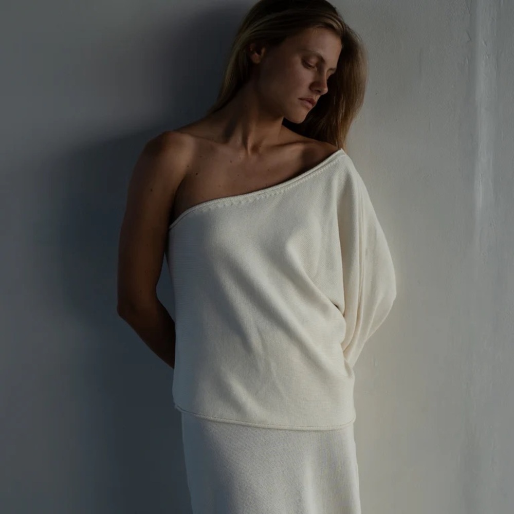 Avy & Co asymmetrical sweater. One size. Brand new.